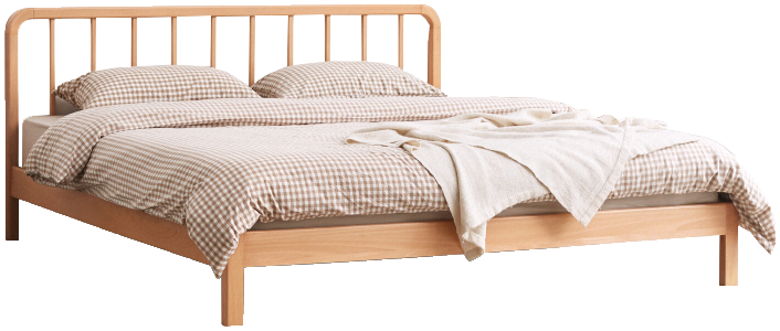1 kb 风格北欧风 格式png 分类床,双人床 场景卧室 产品规格 品牌源氏