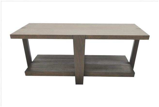 包豪斯 现代胡桃木方形源木几茶几