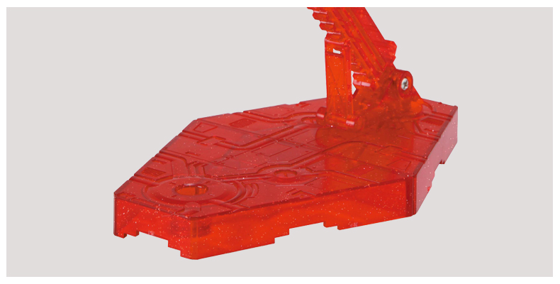 万代 现代配件可动底座闪红色高达gundam摆件