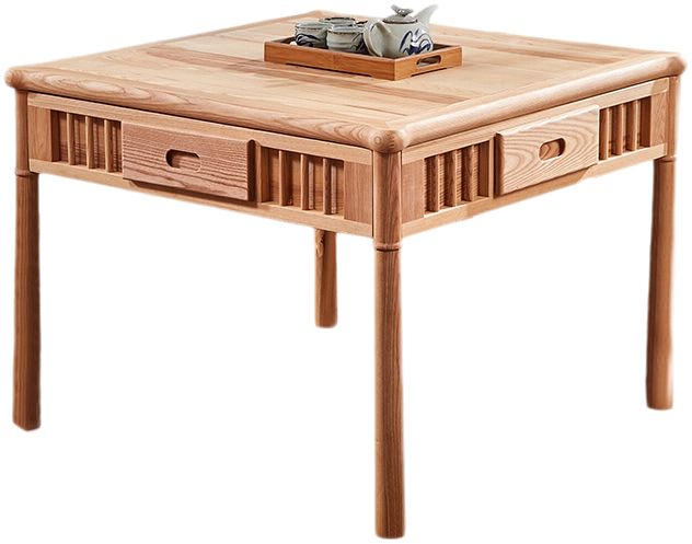 翰皇家具 新中式实木棋牌桌家用小方桌餐桌