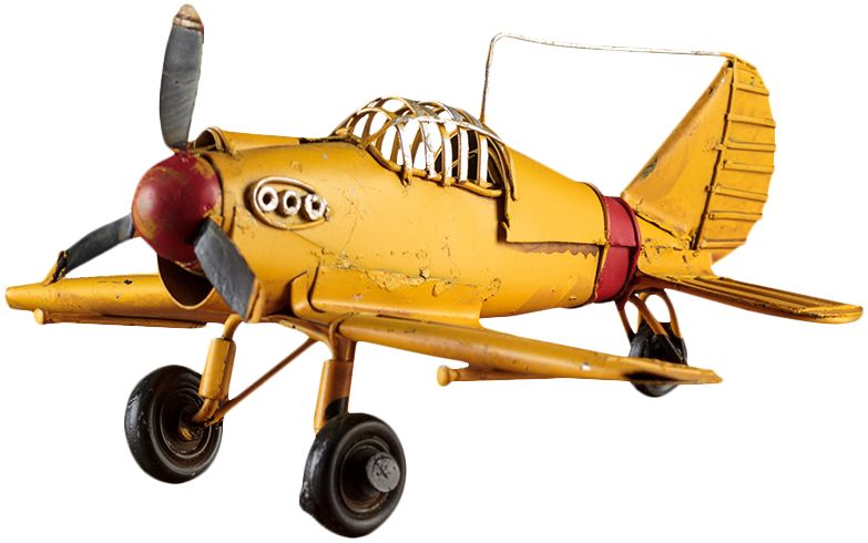 复古铁艺飞机模型摆件双翼战斗飞机店铺家居客厅酒柜电视柜装饰品