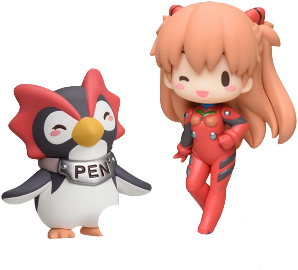 bilibili 现代世嘉eva福音战士明日香&penpen 景品q版手办摆件