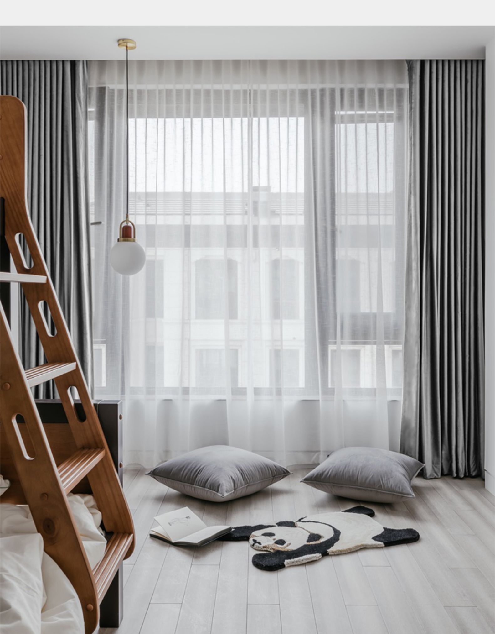 久格格 现代柔感丝绒高档大气轻奢窗帘