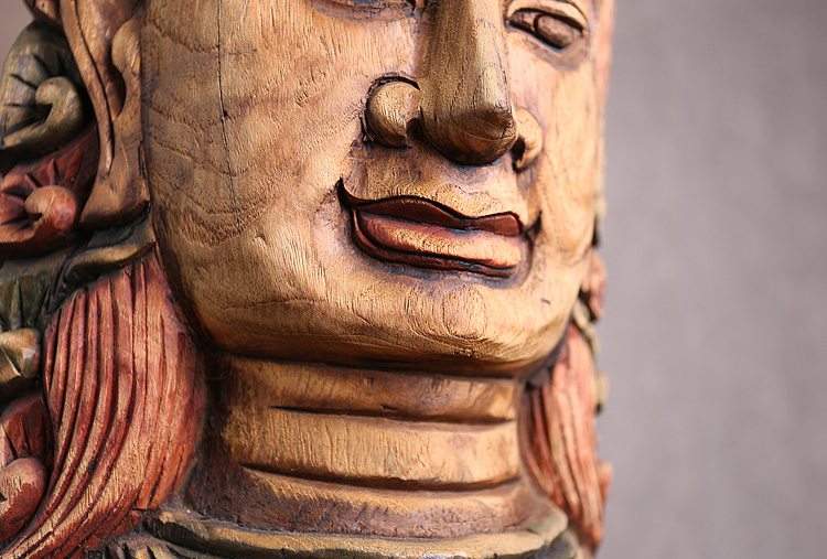 佛头浮雕桌面装饰摆件