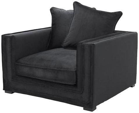john-richard 现代黑色单人沙发