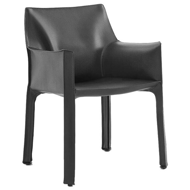 爱菲利娅 现代真皮cassina马鞍皮靠背餐椅