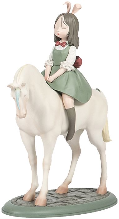 可米生活 简约pvc摆件梦马小号 白夜童话系列 艺术家贾晓鸥