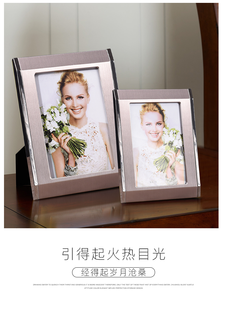 简约现代卧室床头小照片相框摆台创意挂墙相架5 6寸7寸婚纱相片框