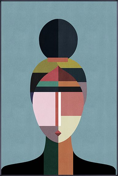 lilili映画 现代轻奢沙发背景墙装饰画个性抽象人物有框客厅相吻艺术