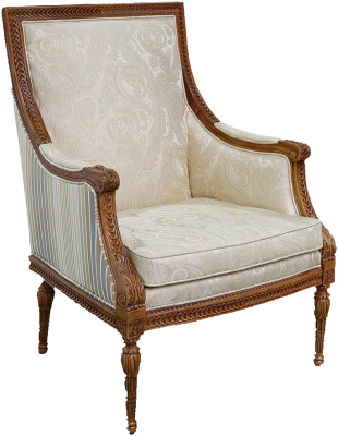 卡斯特兰 墨绿实木布艺沙发欧式新古典单人豪宅酒店图片-美间