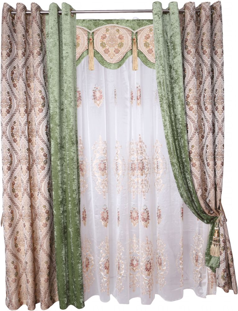 城市领秀窗帘布艺 美式客厅-窗帘-2021美间(软装设计采购助手)