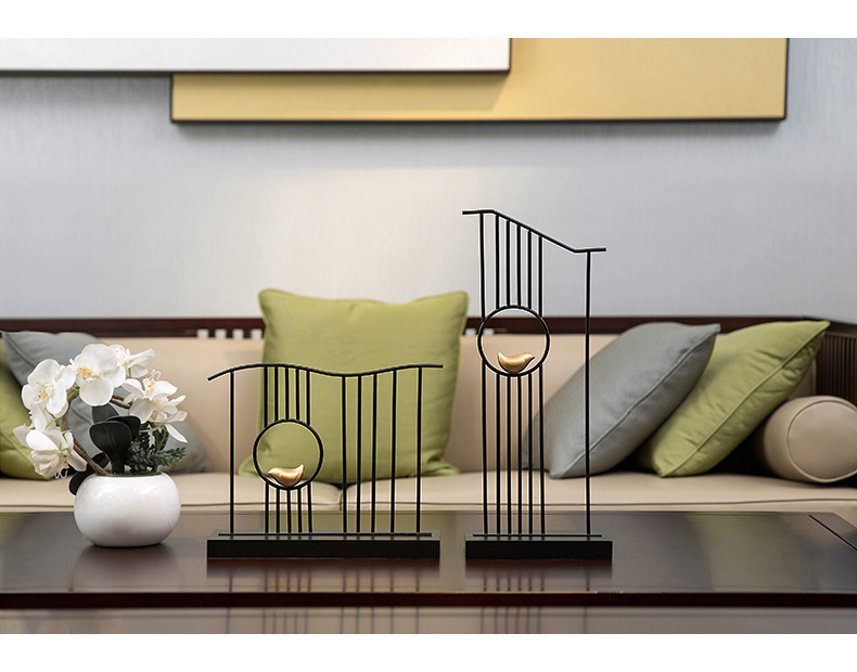 装饰品现代中式酒柜玄关电视柜家居摆件-单品-美间(软装设计采购助手)