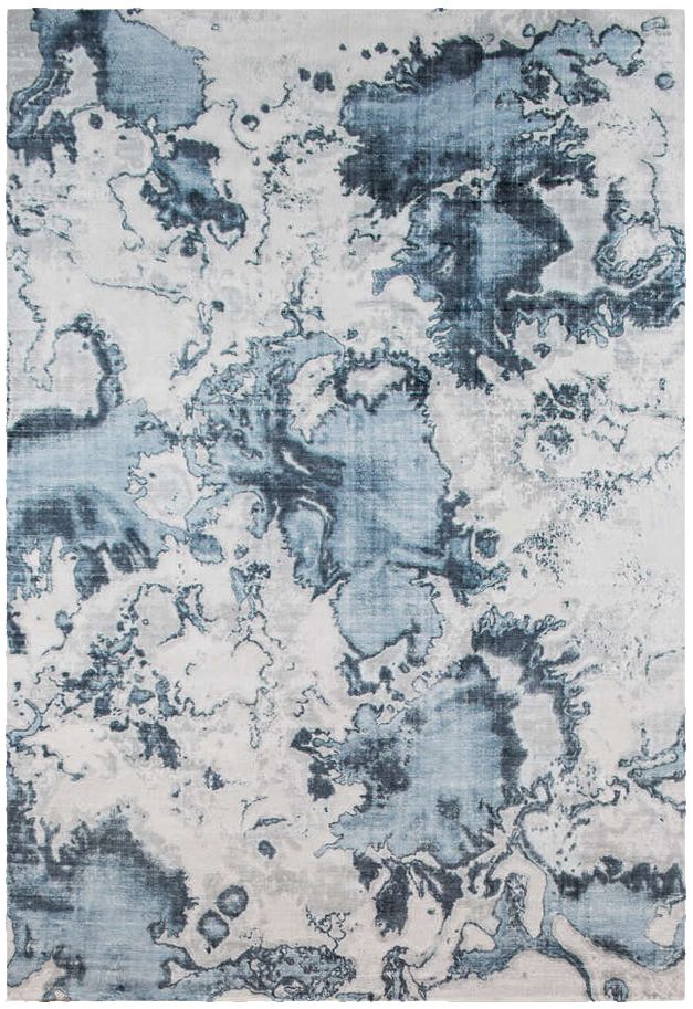 顺辰地毯 现代灰蓝色腈纶羊毛地毯