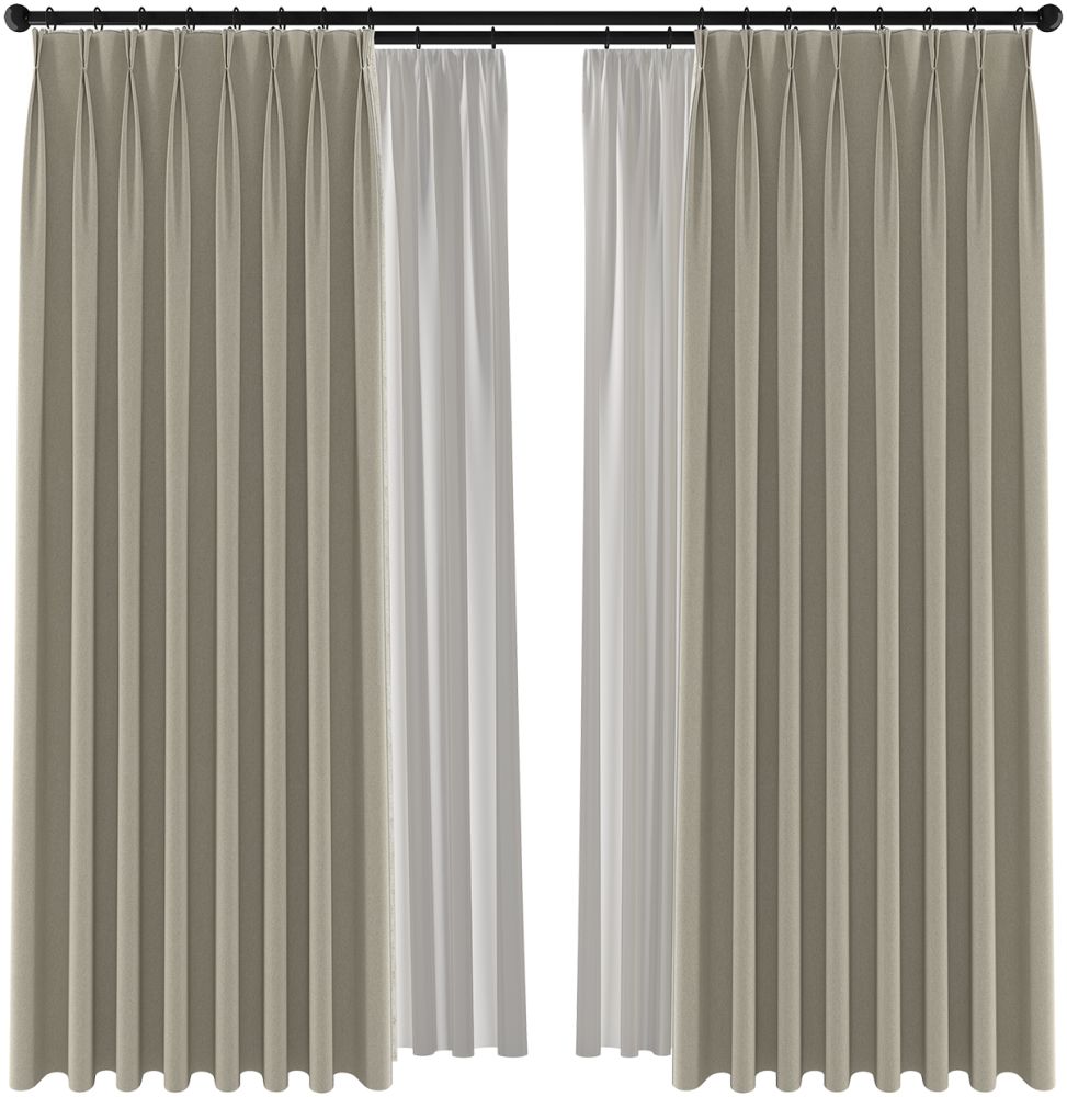 舒邸 现代特惠系列简约清爽棉麻遮光窗帘-窗帘-2021美间(软装设计采购