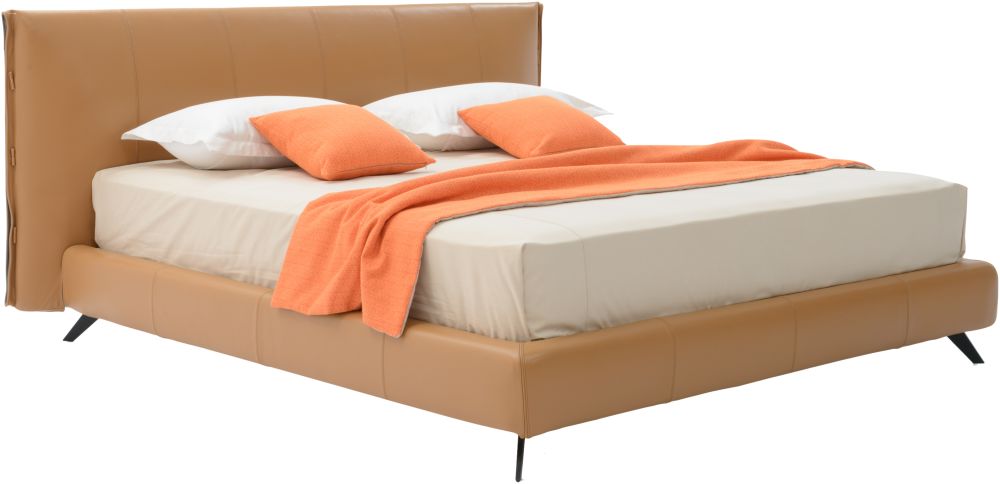 纳斯卡 现代全皮意式极简皮双人床床