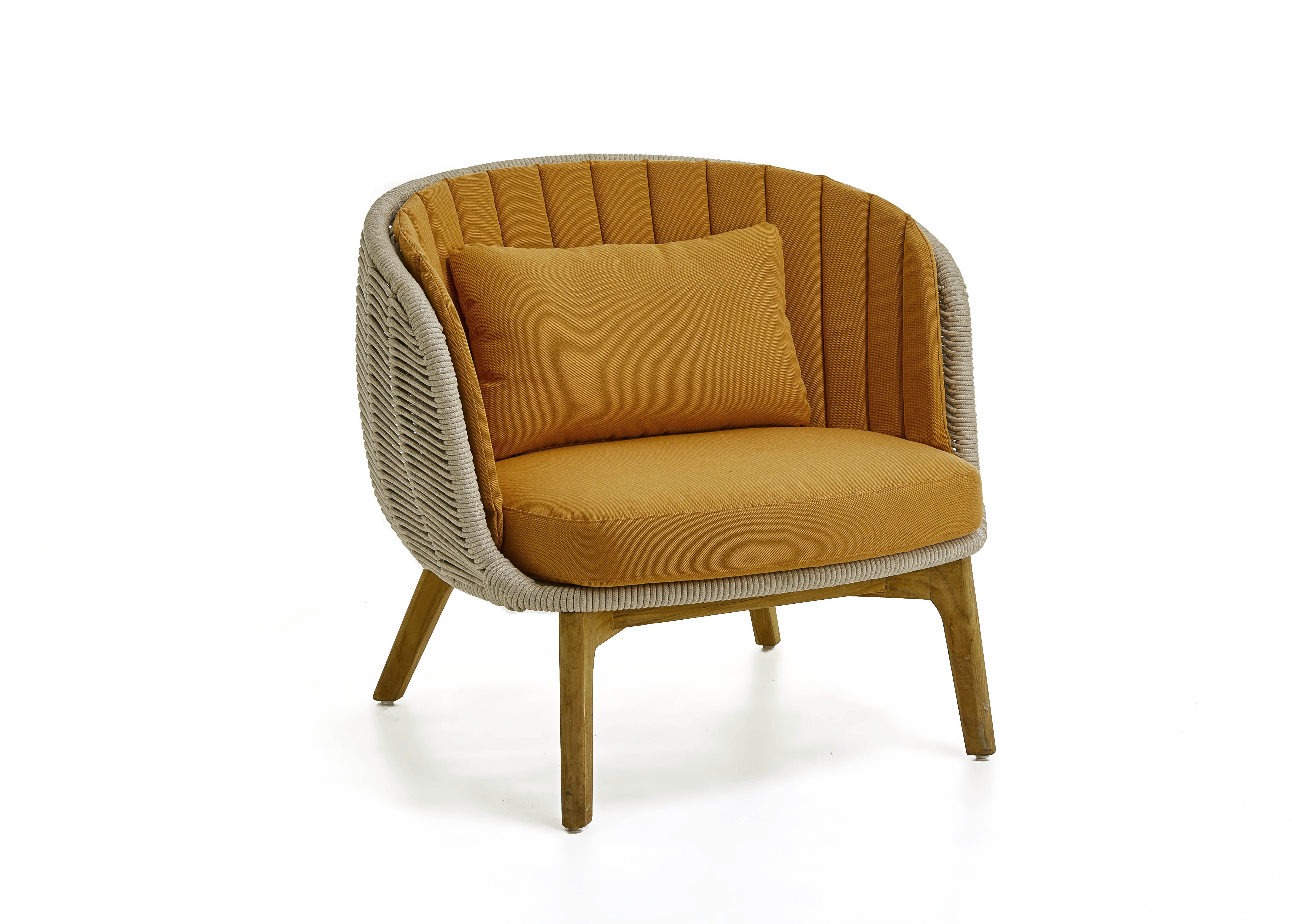 蒙帝 现代休闲单人织绳休闲椅