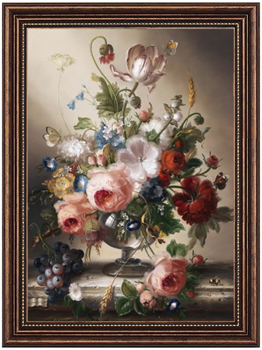 若素 美式油画花美系列-油画-2022美间(软装设计采购助手)