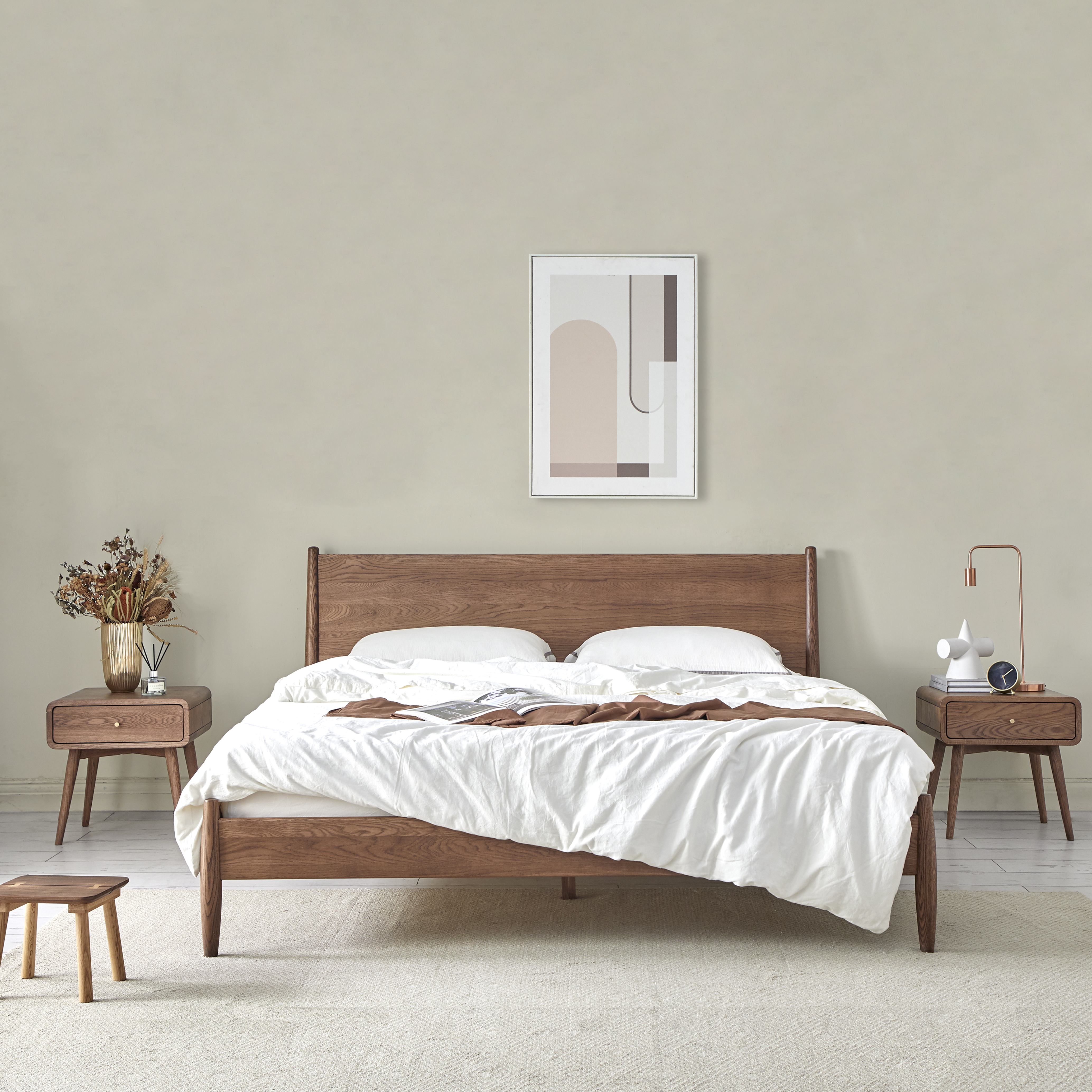 诺亚亦家 北欧哥本哈根卧室双人床-商品-美间(软装设计采购助手)