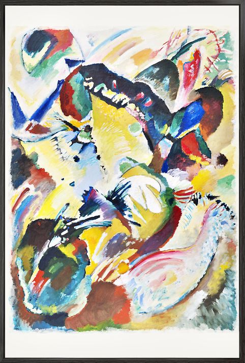 康定斯基色彩交响 简约现代创意餐桌客厅餐厅挂画装饰画-抽象画-2021