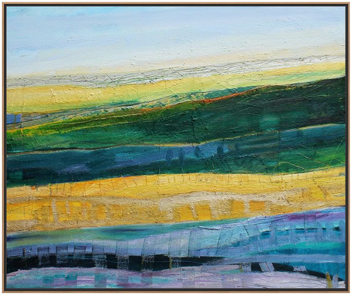 画作客厅风景自然风光抽象画