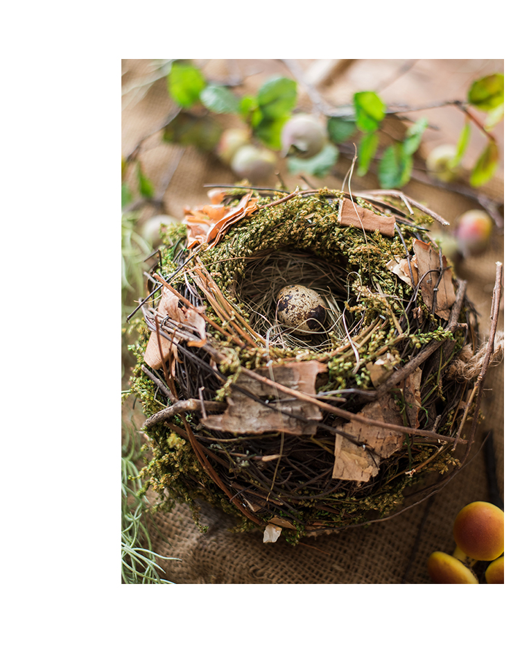 掬涵家居 juhan home 田园天然草藤鸟窝鸟巢鸟屋园林庭院装饰杂货花园