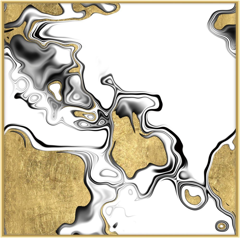 美锦印象 现代样板房客厅抽象晶瓷抽象画-抽象画-2021美间(软装设计