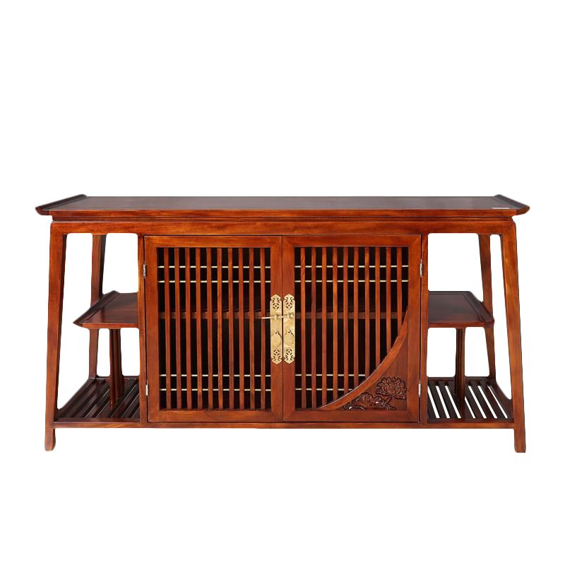 宝居乐阑廷苑新中式桃花芯实木餐厅家具储物柜置物架tl612餐边柜