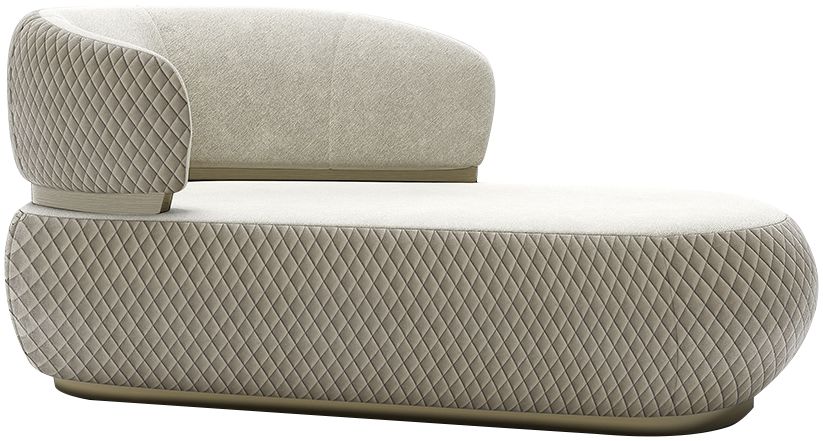 蓝尚 现代家用轻奢高脚科技布带扶手贵妃椅-贵妃椅-2022美间(软装设计