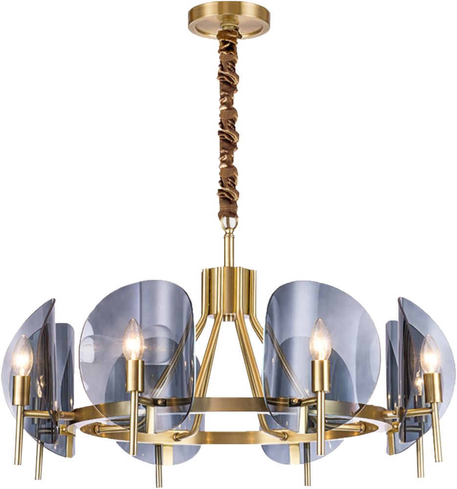 北欧全铜客厅灯现代简约玻璃吊灯极简港式餐厅灯美式个性吊灯灯具