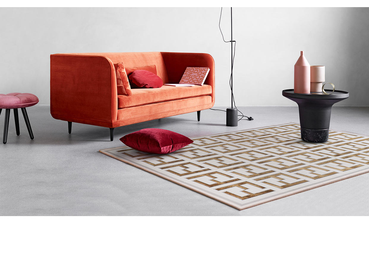 毯者 现代意大利fendi进口轻奢地毯