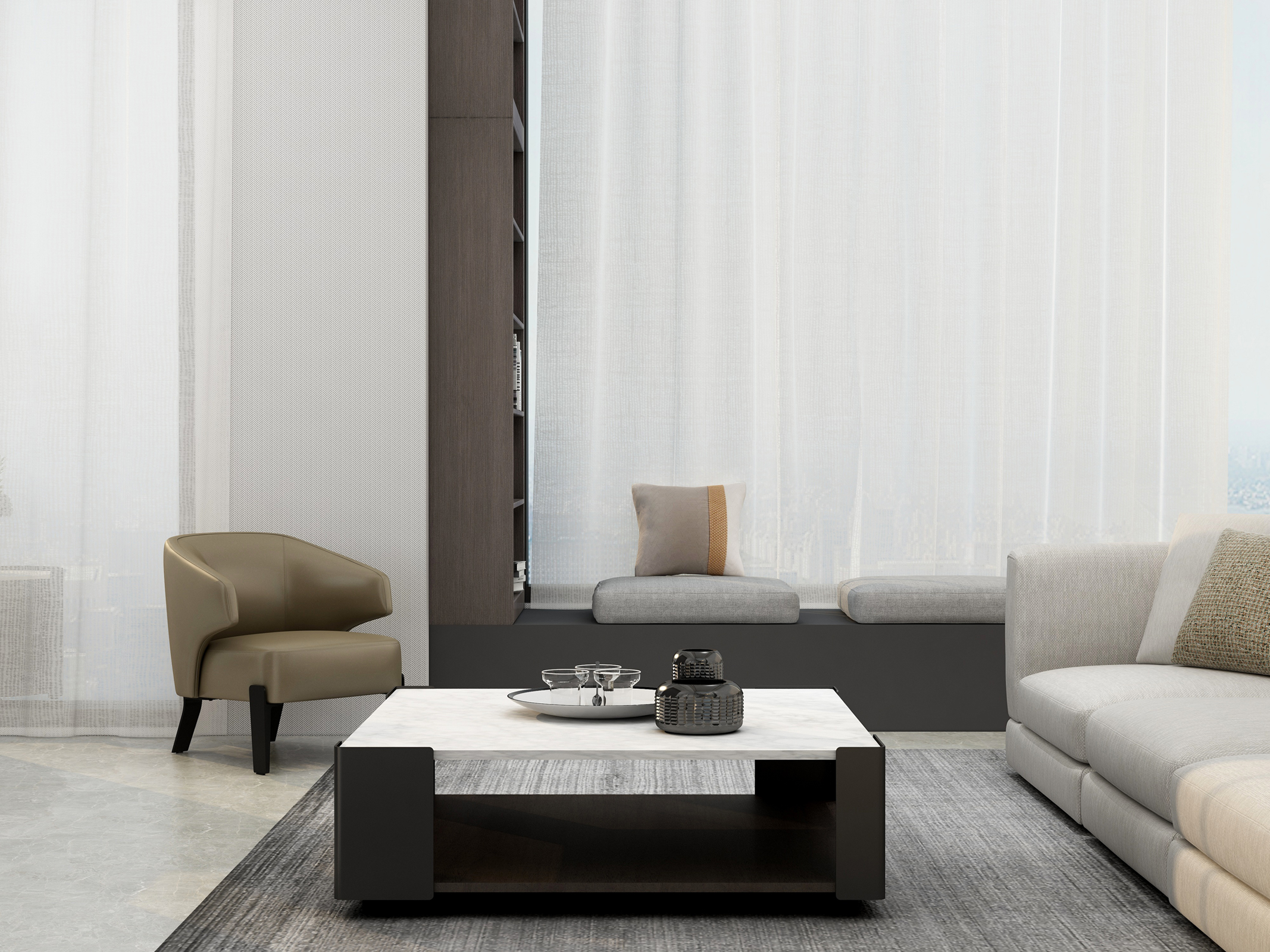 锐驰 现代客厅茶几