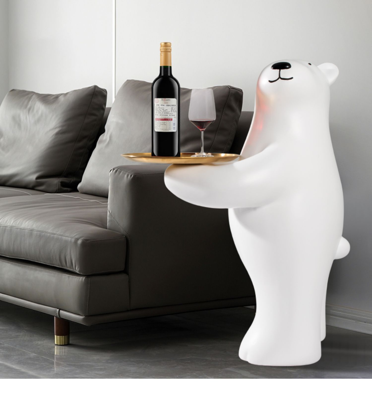 由居 现代简约熊雕塑网红艺术品摆件