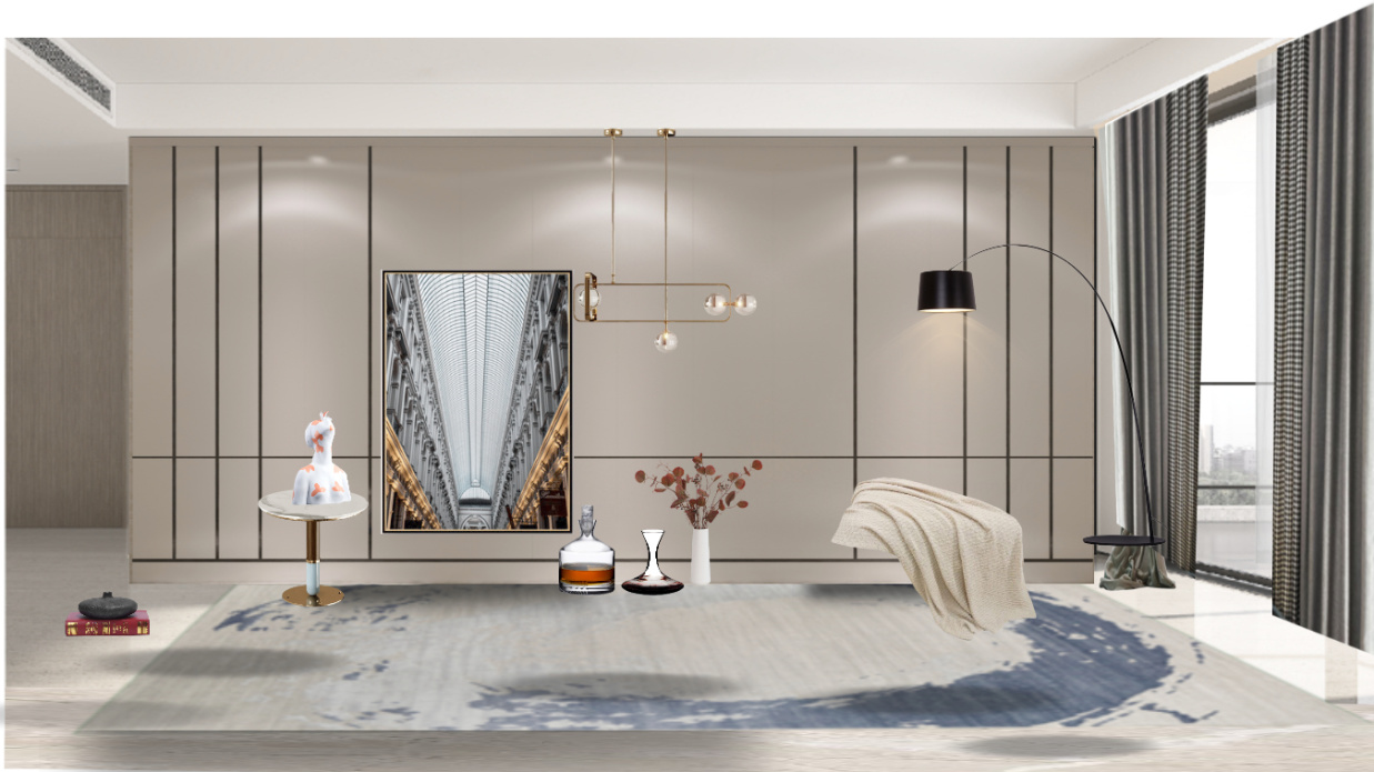 客厅-再创作-再创作】软装方案-现代软装方案-软装搭配方案/2021-美间