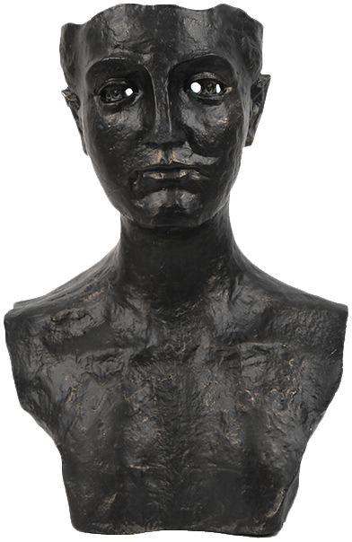 纳茉 现代北欧白色塔形几何三角大理石人像雕塑