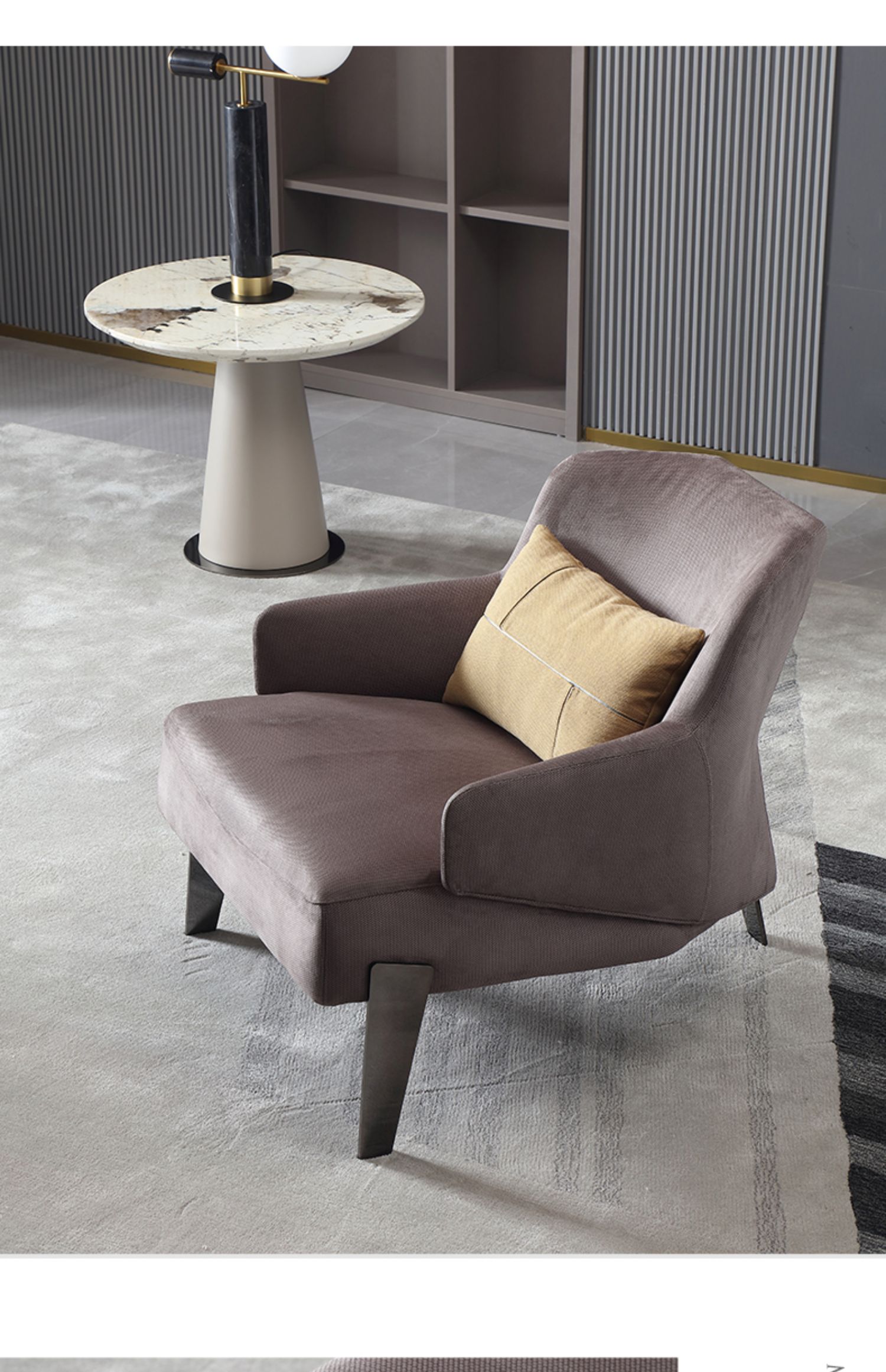 卫诗理 现代轻奢实木三人沙发-三人沙发-2021美间(软装设计采购助手)