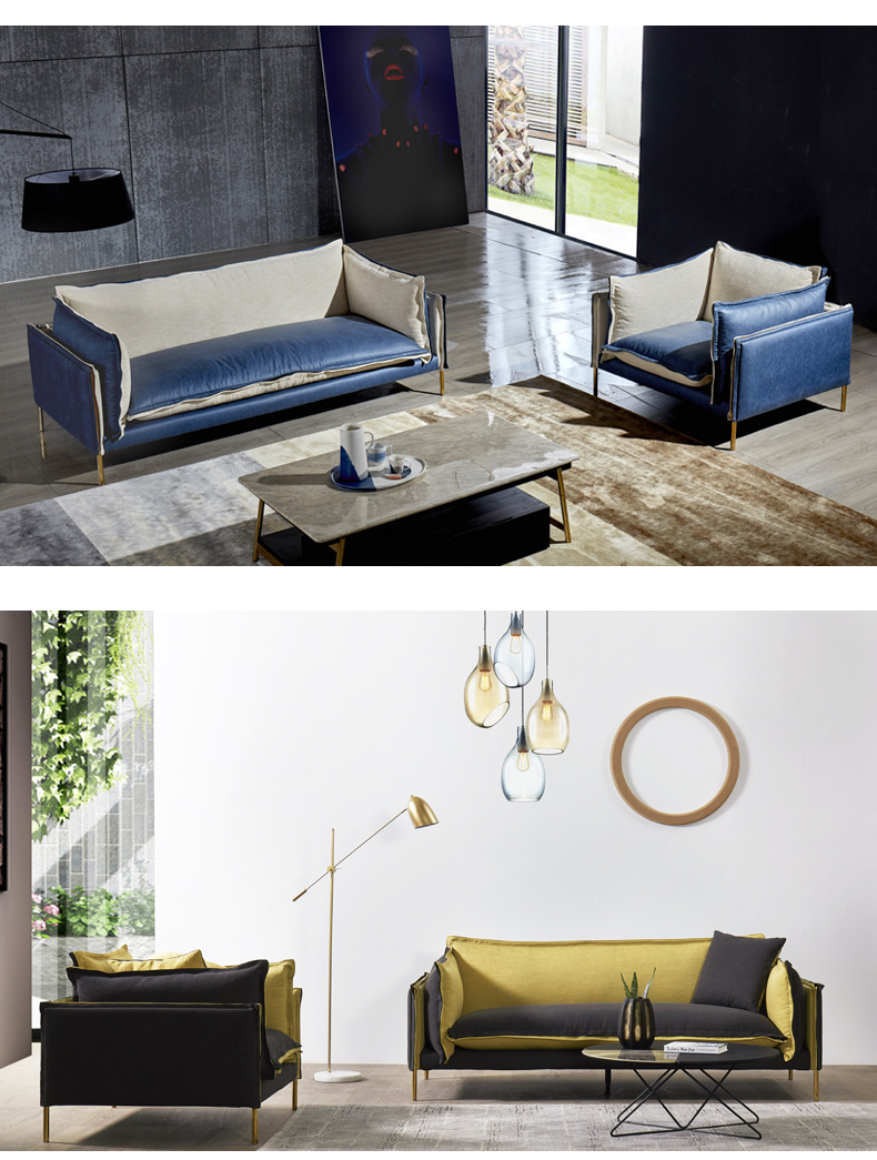 aris爱依瑞斯 现代客厅轻奢布艺沙发三人沙发