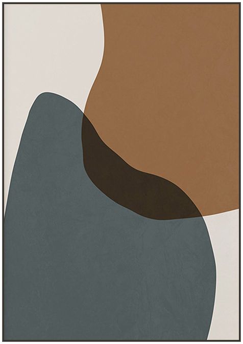 印象画都 北欧ins装饰画简约色块撞色客厅餐厅背景画轻奢艺术小众抽象