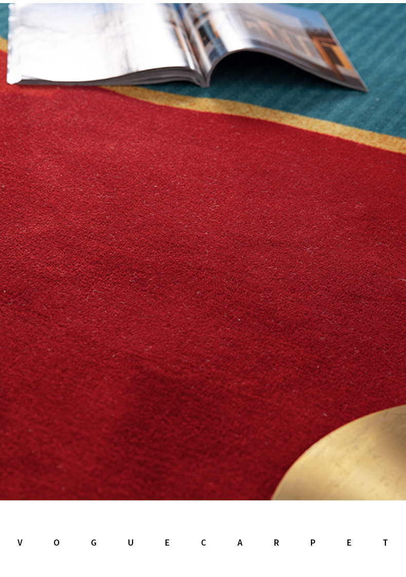 慢说 新中式红色婚房地毯