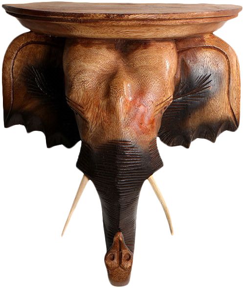 泰愫 东南亚风格饰品 泰国手工雕刻大象头 装饰