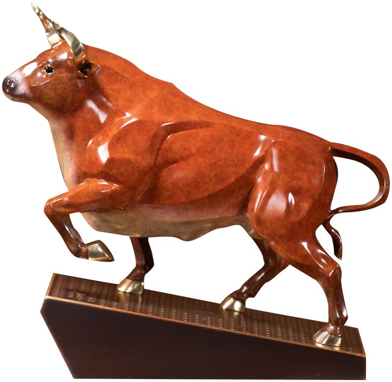 朱炳仁铜 新中式福牛开泰摆件