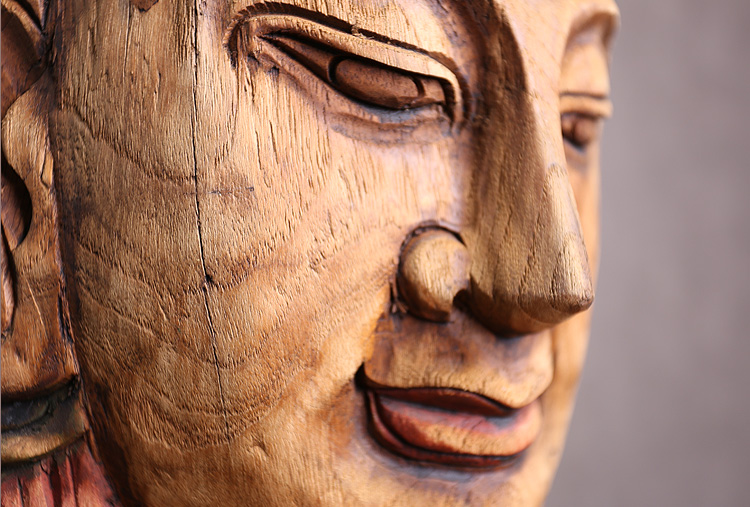 佛头浮雕桌面装饰摆件