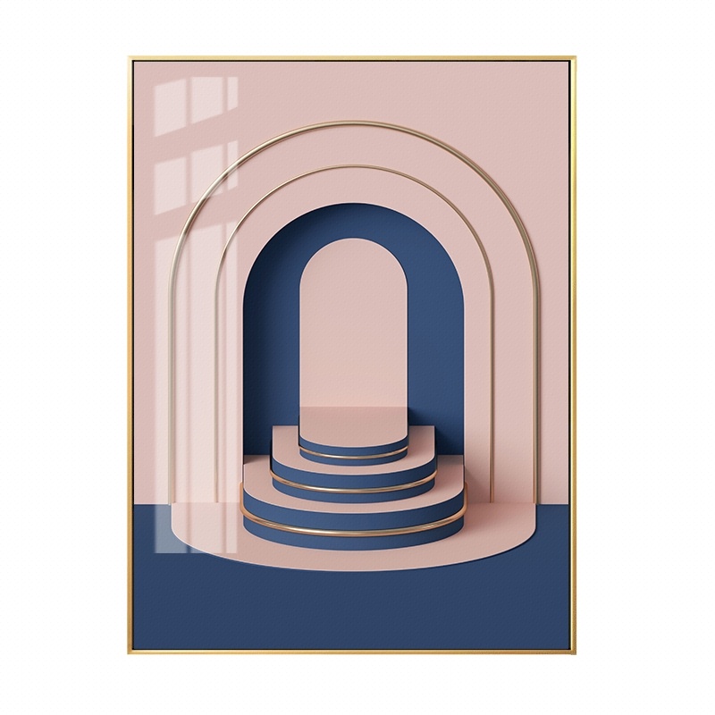 美锦印象 轻奢简约抽象晶瓷艺术喷绘