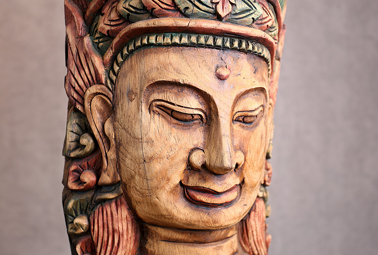 佛头浮雕桌面装饰摆件