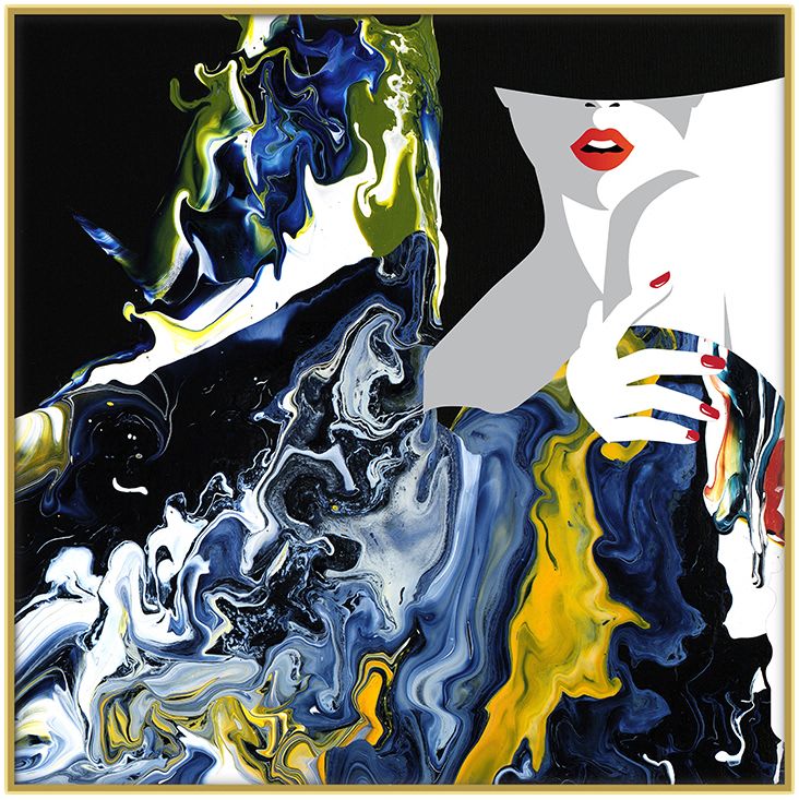 美锦印象 现代简约锦尚创意个性抽象时尚美女晶瓷现代创意