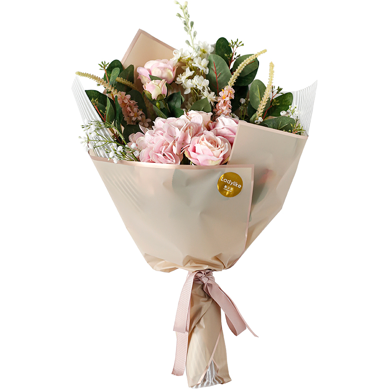 ladylike梦幻仿真花手捧花束包装纸 花艺礼品礼物包装服务