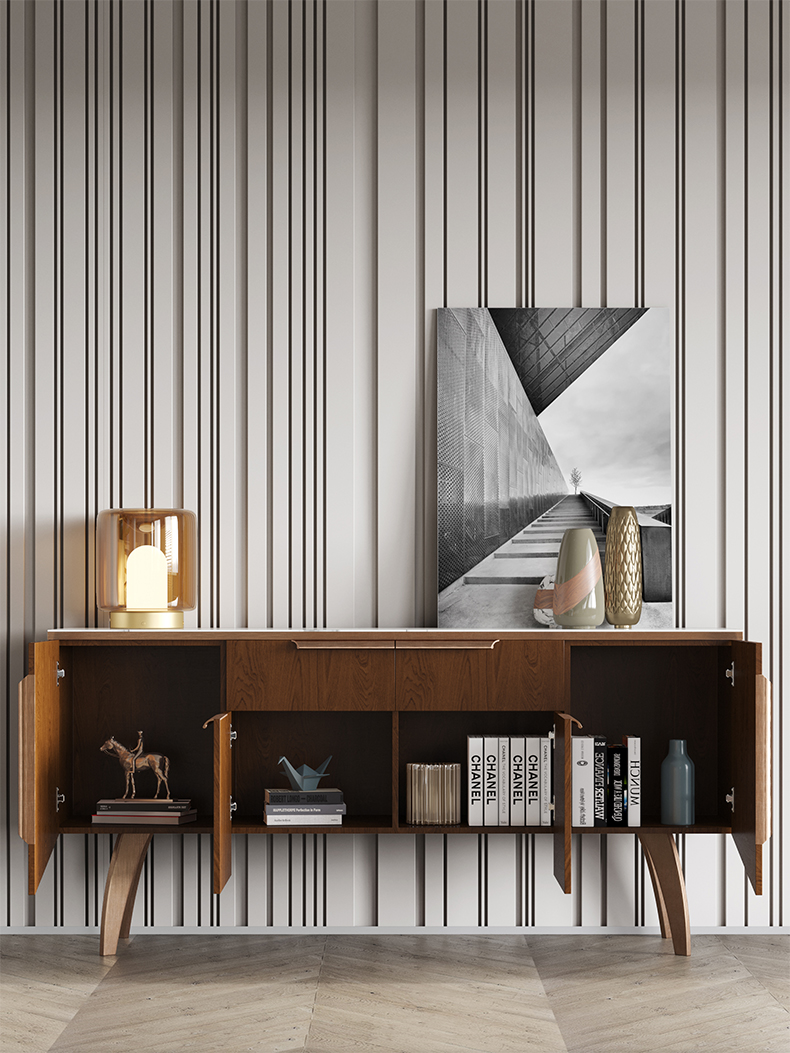 洛品家具 现代轻奢餐厅边柜_设计素材库免费下载-美间设计