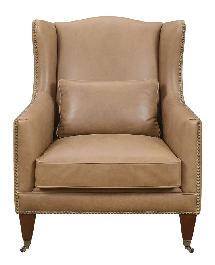 简美 真皮单人沙发