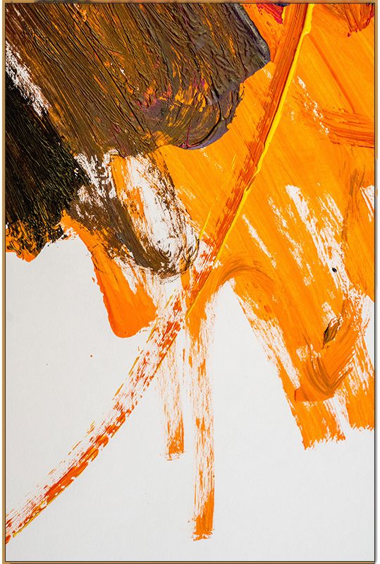 橙色抽象挂画