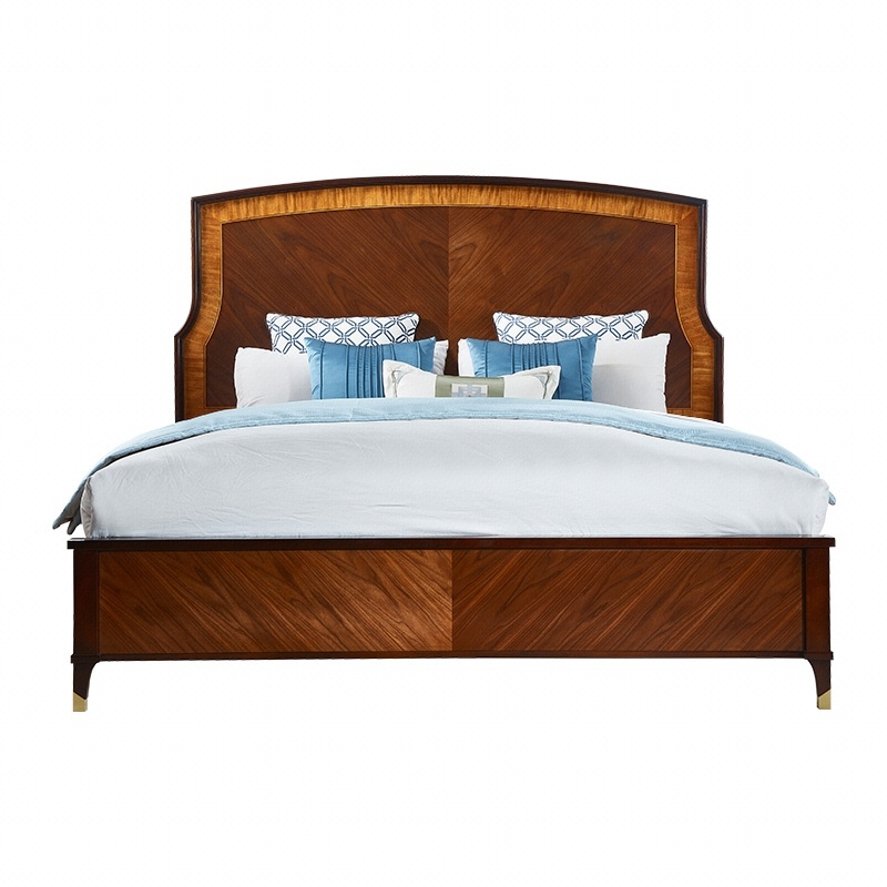 圣蒂斯堡 美式轻奢实木硬板床双人床-双人床-2021美间