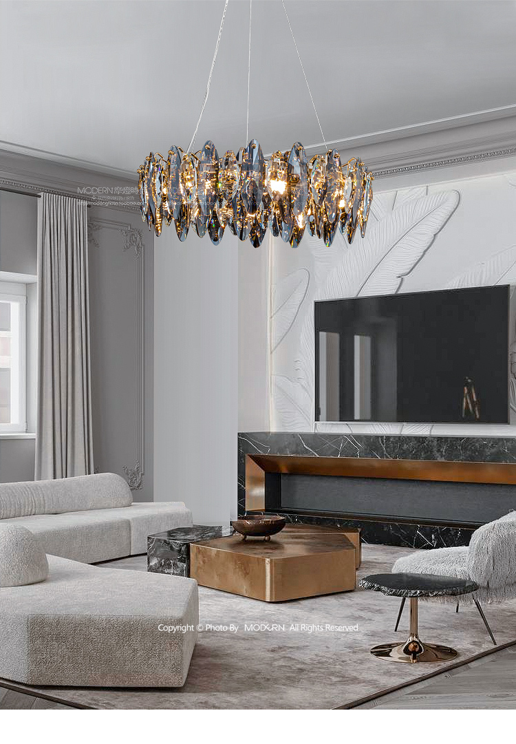 摩灯时代 光艺造家 modern 现代创意k9水晶奢华大气客厅餐厅吊灯